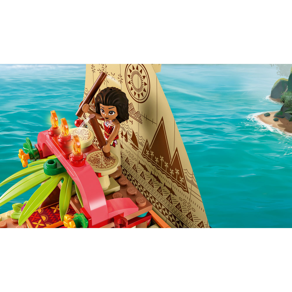 LEGO Disney Moana’s Wayfinding Boat 43210 Building Toy Set (321 Pieces) - Image 5