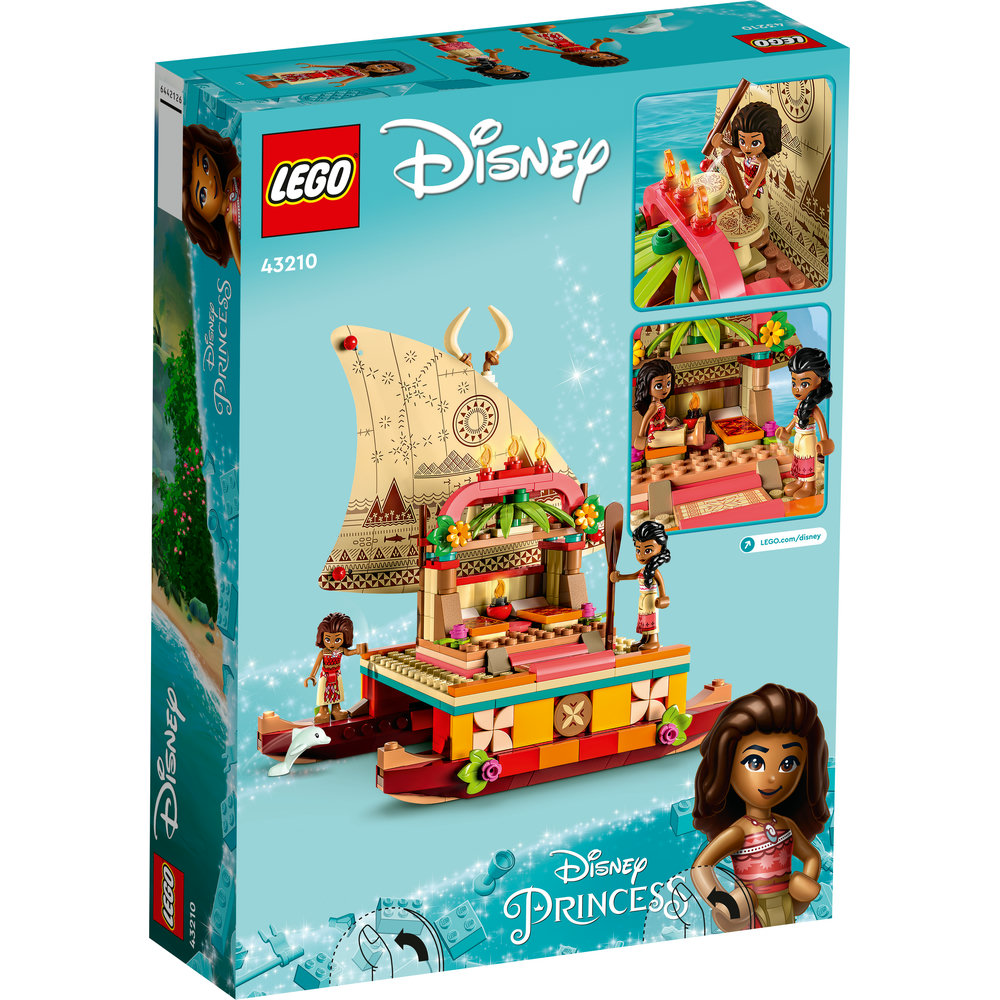LEGO Disney Moana’s Wayfinding Boat 43210 Building Toy Set (321 Pieces) - Image 8