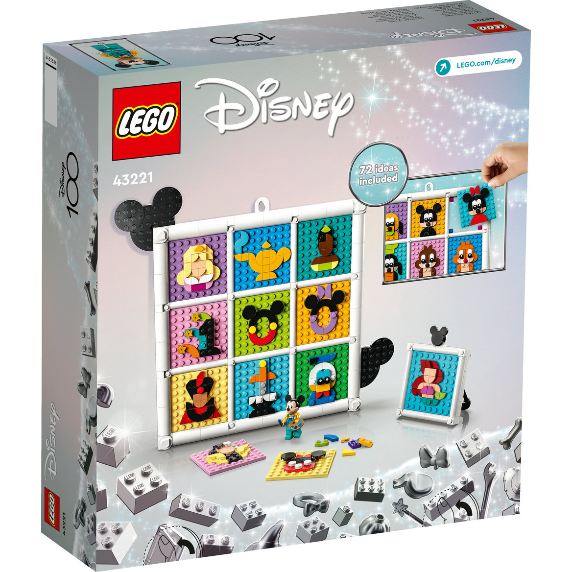 LEGO Disney 100 Years of Disney Animation Icons 43221 Building Toy Set (1,022 Pcs) - Image 7