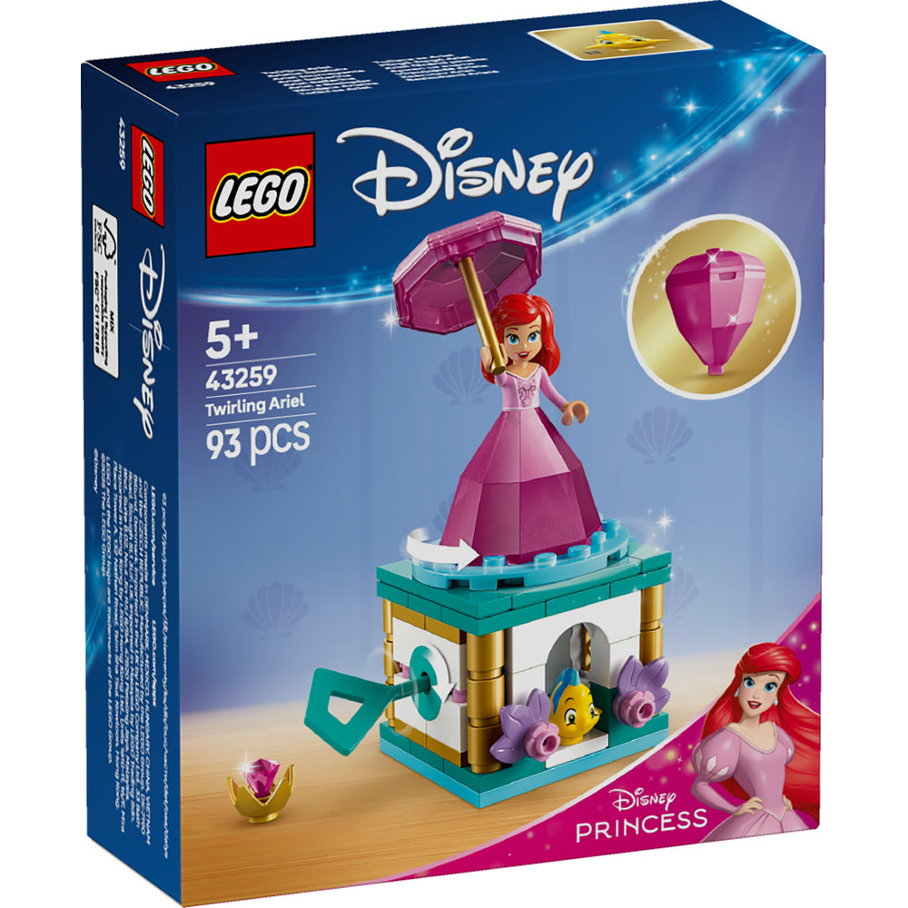 LEGO Disney Princess Twirling Ariel Building Kit and Fantasy Toy Model 43259 - Image 8
