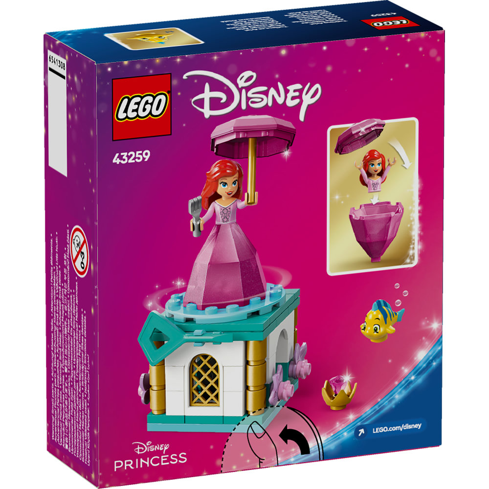 LEGO Disney Princess Twirling Ariel Building Kit and Fantasy Toy Model 43259 - Image 9