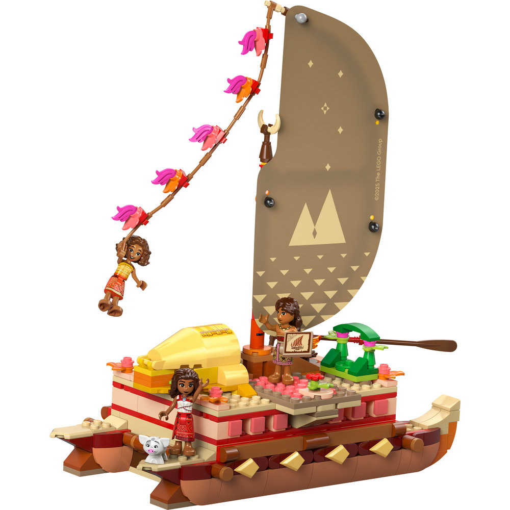 LEGO Disney Moana’s Adventure Canoe Fantasy Toy Model Kit 43270 - Image 2