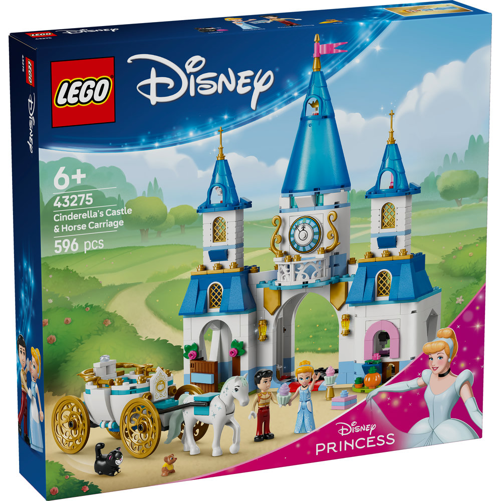 LEGO Disney Princess Cinderella’s Castle & Horse Carriage Building Set 43275 - Image 8