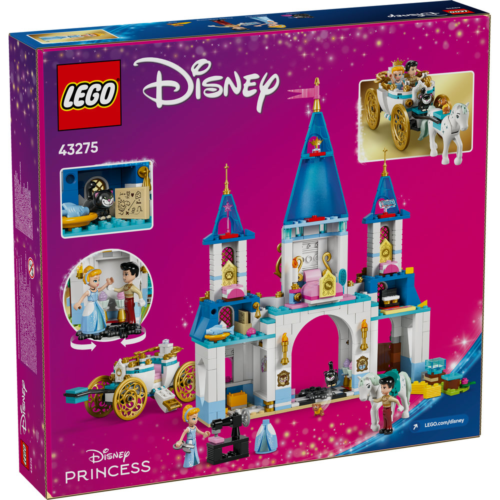 LEGO Disney Princess Cinderella’s Castle & Horse Carriage Building Set 43275 - Image 9