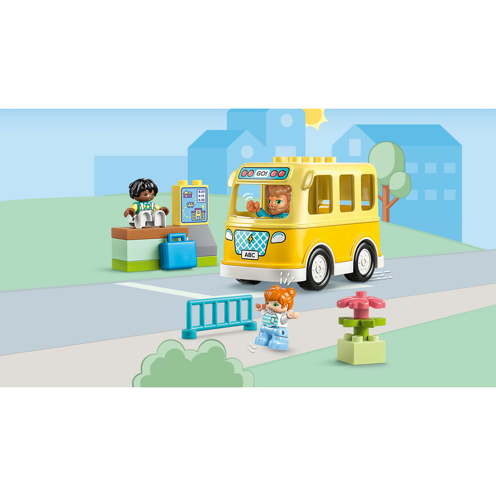 LEGO DUPLO Town The Bus Ride 10988 Building Toy Set (16 Pieces) - Image 3