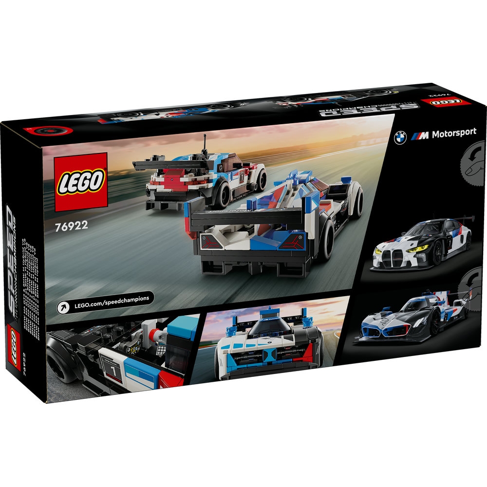 LEGO Speed Champions BMW M4 GT3 & BMW M Hybrid V8 Race Cars 76922 - Image 4