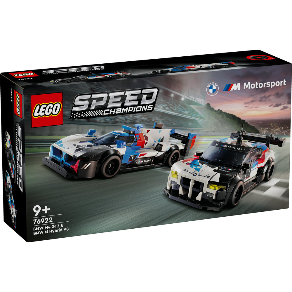 LEGO Speed Champions BMW M4 GT3 & BMW M Hybrid V8 Race Cars 76922 - Image 3