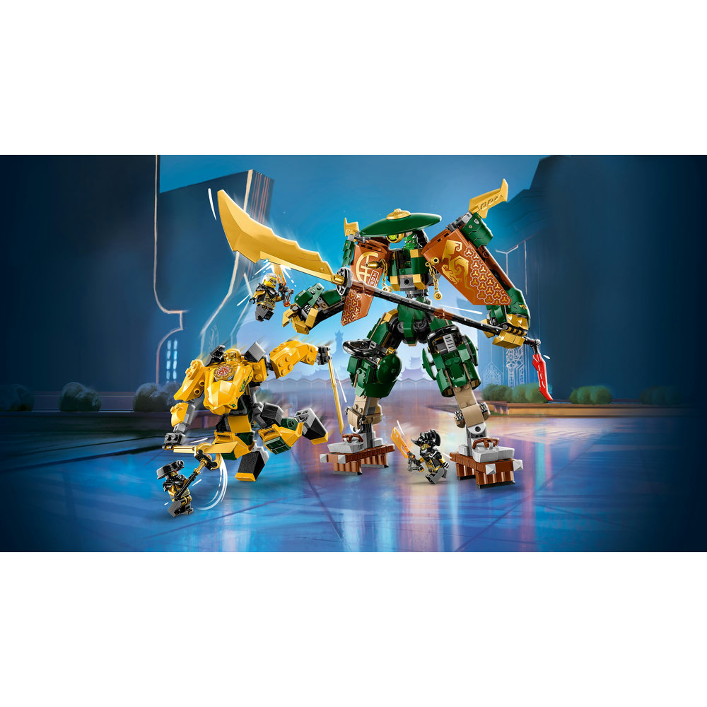LEGO NINJAGO Lloyd and Arin’s Ninja Team Mechs 71794 Building Toy Set (764 Pieces) - Image 3