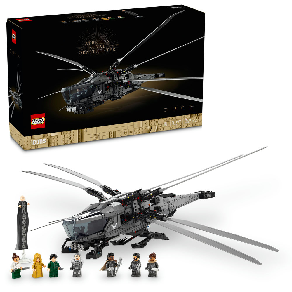 LEGO Icons Dune Atreides Royal Ornithopter Set 10327 (1369 Pieces) - Image 1