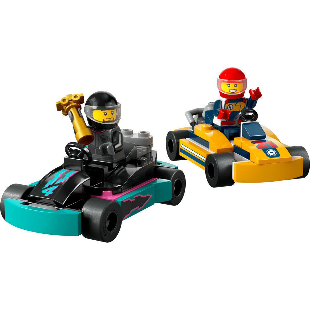 LEGO City Go-Karts and Race Drivers Toy Set 60400 - Image 2