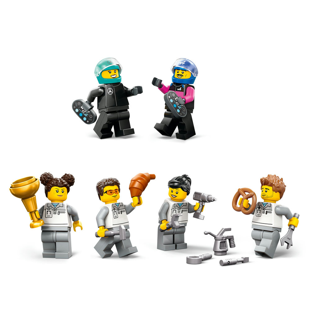 LEGO City F1 Garage & Mercedes-AMG & Alpine Cars Toy Playset 60444 - Image 11