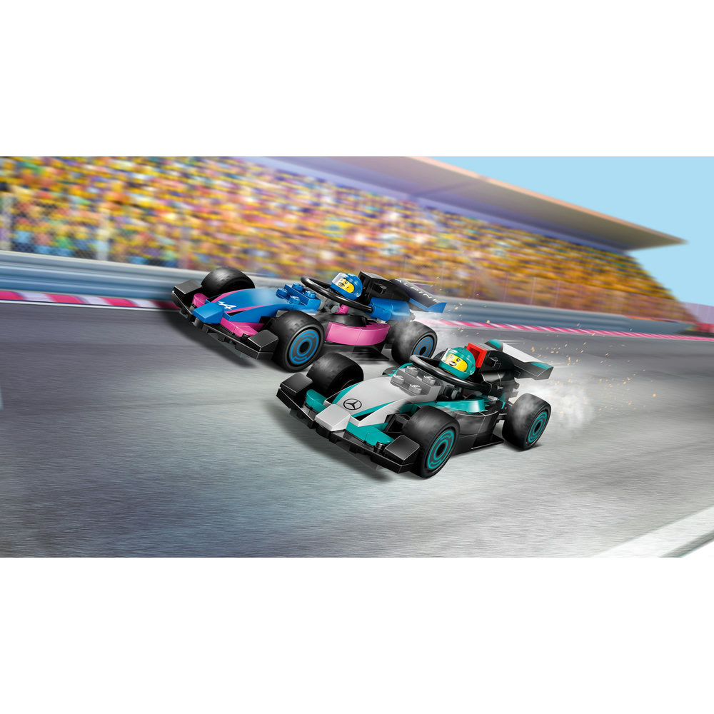 LEGO City F1 Garage & Mercedes-AMG & Alpine Cars Toy Playset 60444 - Image 5