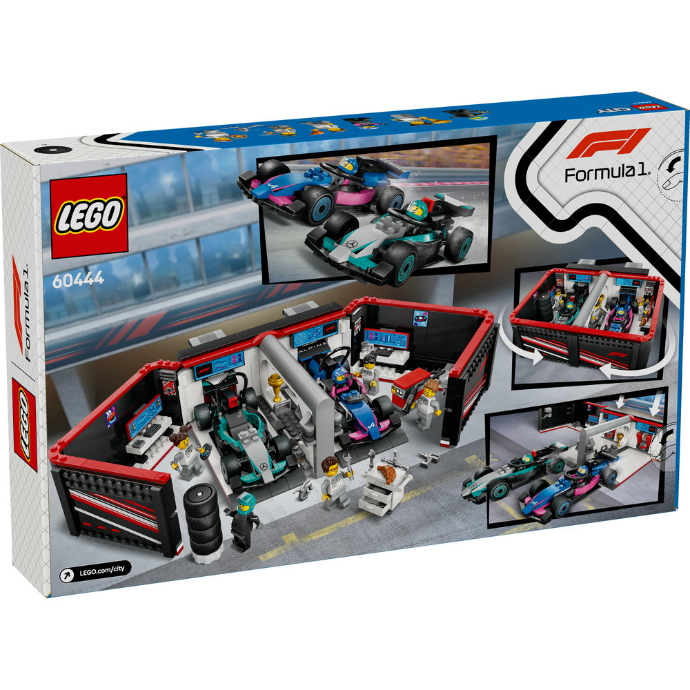LEGO City F1 Garage & Mercedes-AMG & Alpine Cars Toy Playset 60444 - Image 9