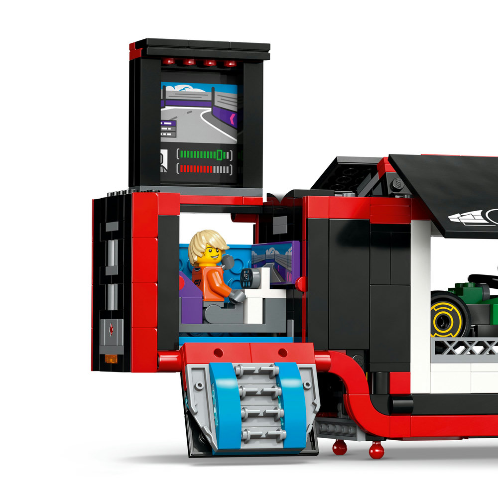 LEGO City F1 Truck with RB20 & AMR24 F1 Cars Toy Racing Transporter Set 60445 - Image 10