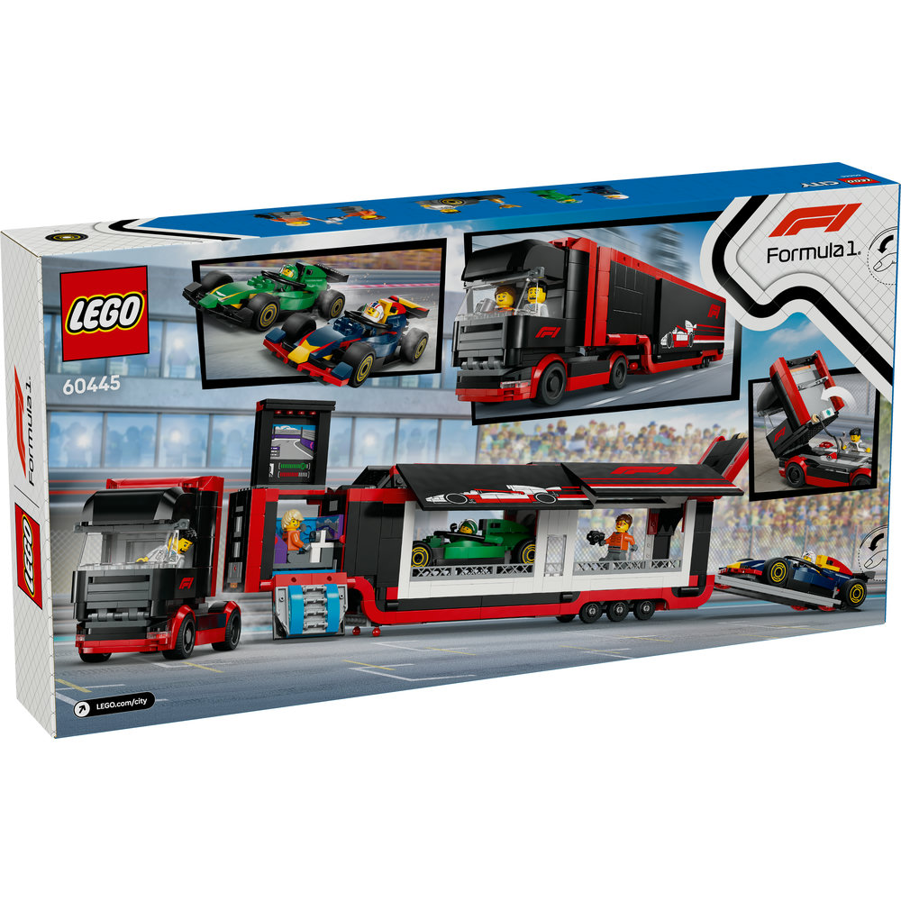 LEGO City F1 Truck with RB20 & AMR24 F1 Cars Toy Racing Transporter Set 60445 - Image 9
