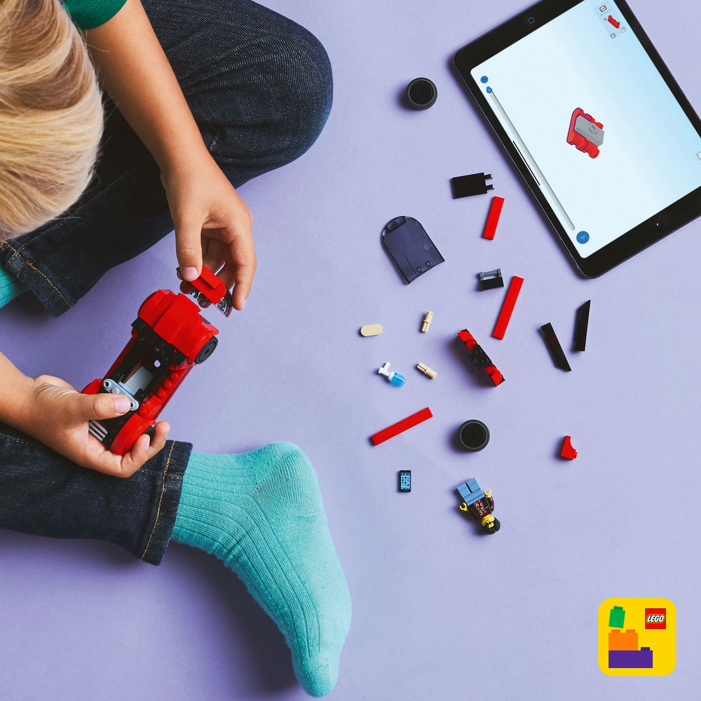 LEGO City Red Sports Car Supercar Toy Vehicle Set 60448 - Image 12