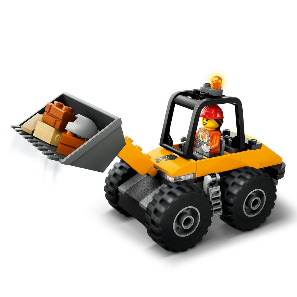 LEGO City Yellow Construction Wheel Loader Buildable Vehicle Set 60450 - Image 10