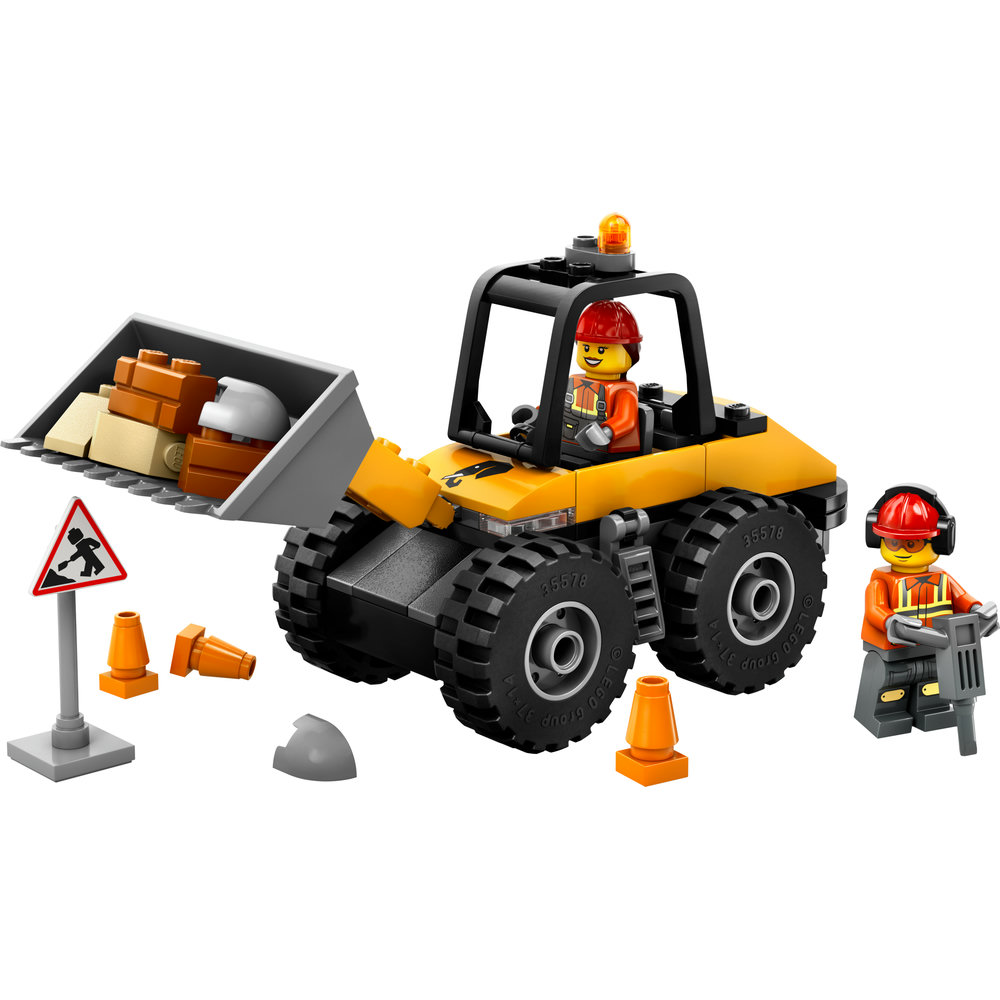 LEGO City Yellow Construction Wheel Loader Buildable Vehicle Set 60450 - Image 2