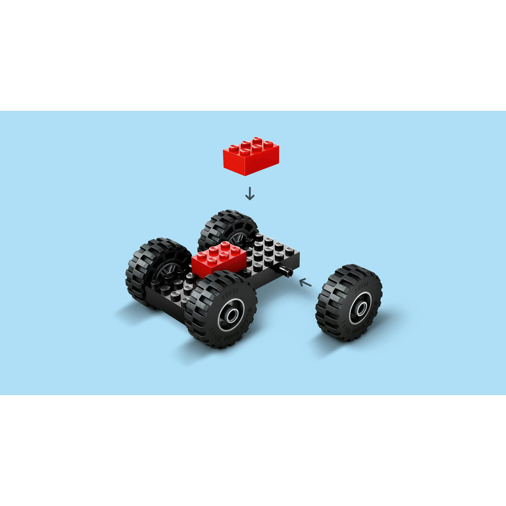 LEGO City Yellow Construction Wheel Loader Buildable Vehicle Set 60450 - Image 5