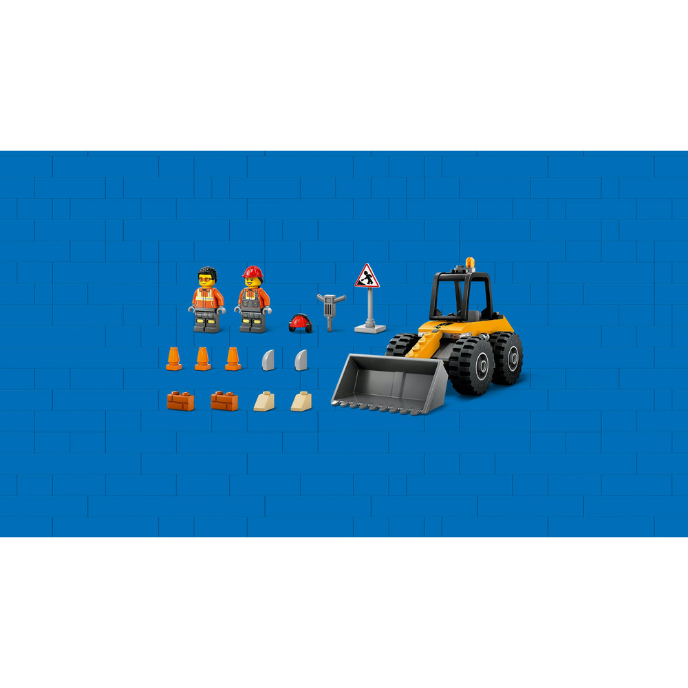 LEGO City Yellow Construction Wheel Loader Buildable Vehicle Set 60450 - Image 6