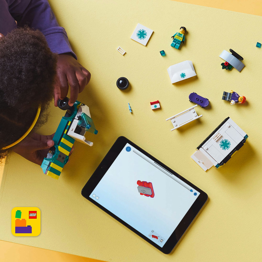 LEGO City Emergency Ambulance Toy Truck Building Set 60451 - Image 12