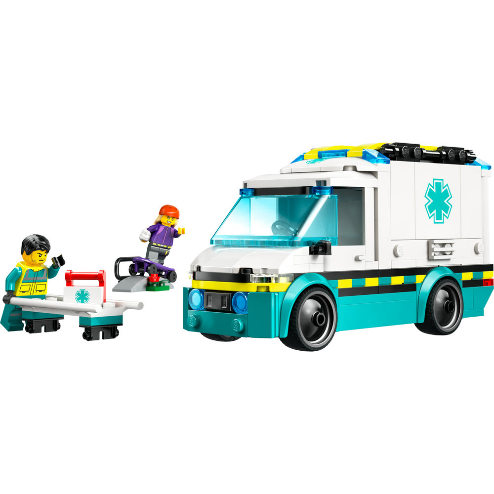 LEGO City Emergency Ambulance Toy Truck Building Set 60451 - Image 2