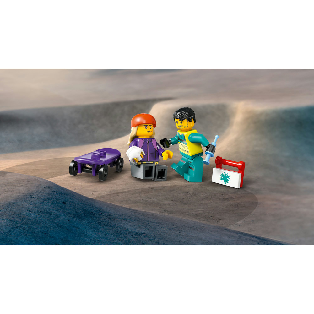 LEGO City Emergency Ambulance Toy Truck Building Set 60451 - Image 4