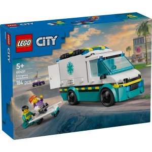 LEGO City Emergency Ambulance Toy Truck Building Set 60451 - Image 8