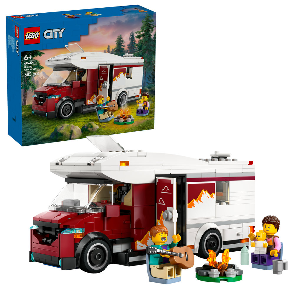 LEGO City Holiday Adventure Camper Van Toy Vehicle Set 60454 - Image 1