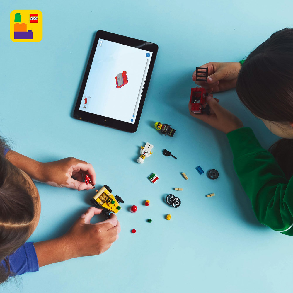 LEGO City Pizza vs. Fire Truck Race Car Pack Toy Soapbox Racing Set 60458 - Image 12