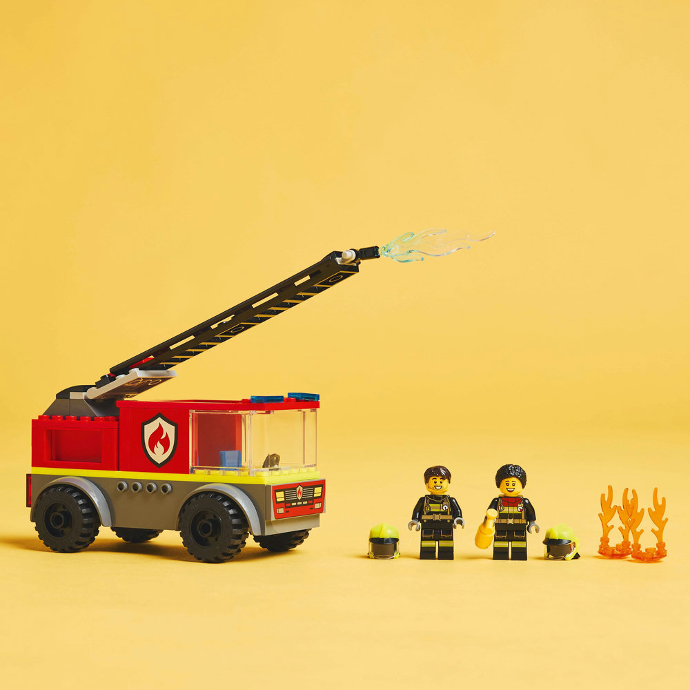 LEGO City Fire Engine with Ladder, Firefighter Toy Vehicle Gift for Kids 60463 - Image 12