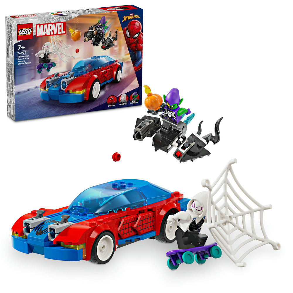 LEGO Marvel Super Heroes Spider-Man Race Car & Venom Green Goblin 76279 - Image 1