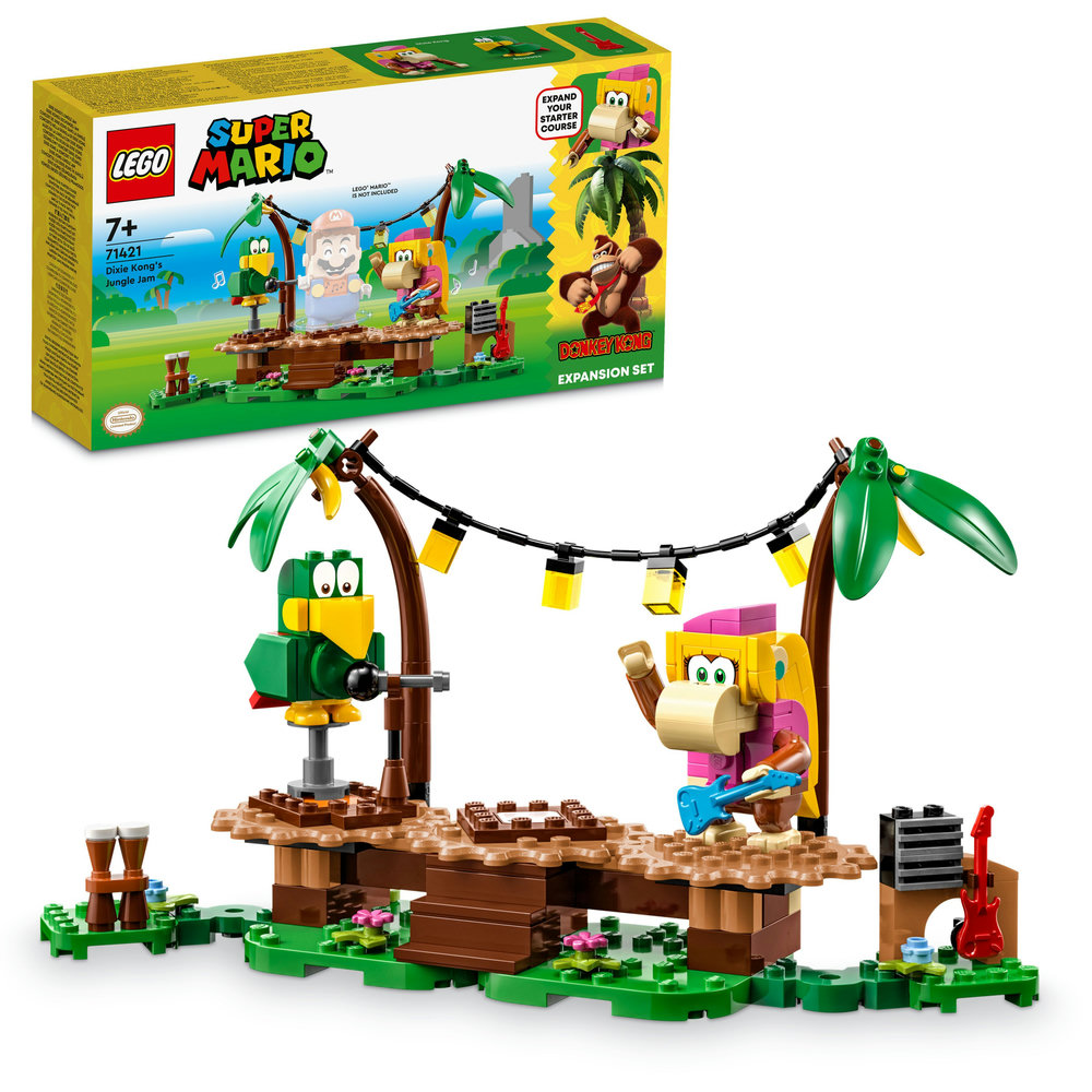 LEGO Super Mario Dixie Kong’s Jungle Jam Expansion Set 71421 Building Toy Set (174 Pieces) - Image 1
