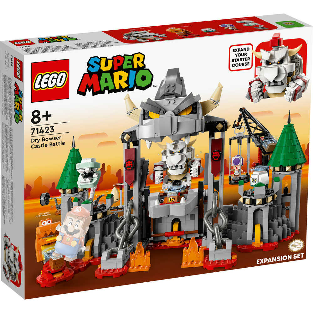 LEGO Super Mario Dry Bowser Castle Battle Expansion Set 71423 (1,321 Pieces) - Image 7
