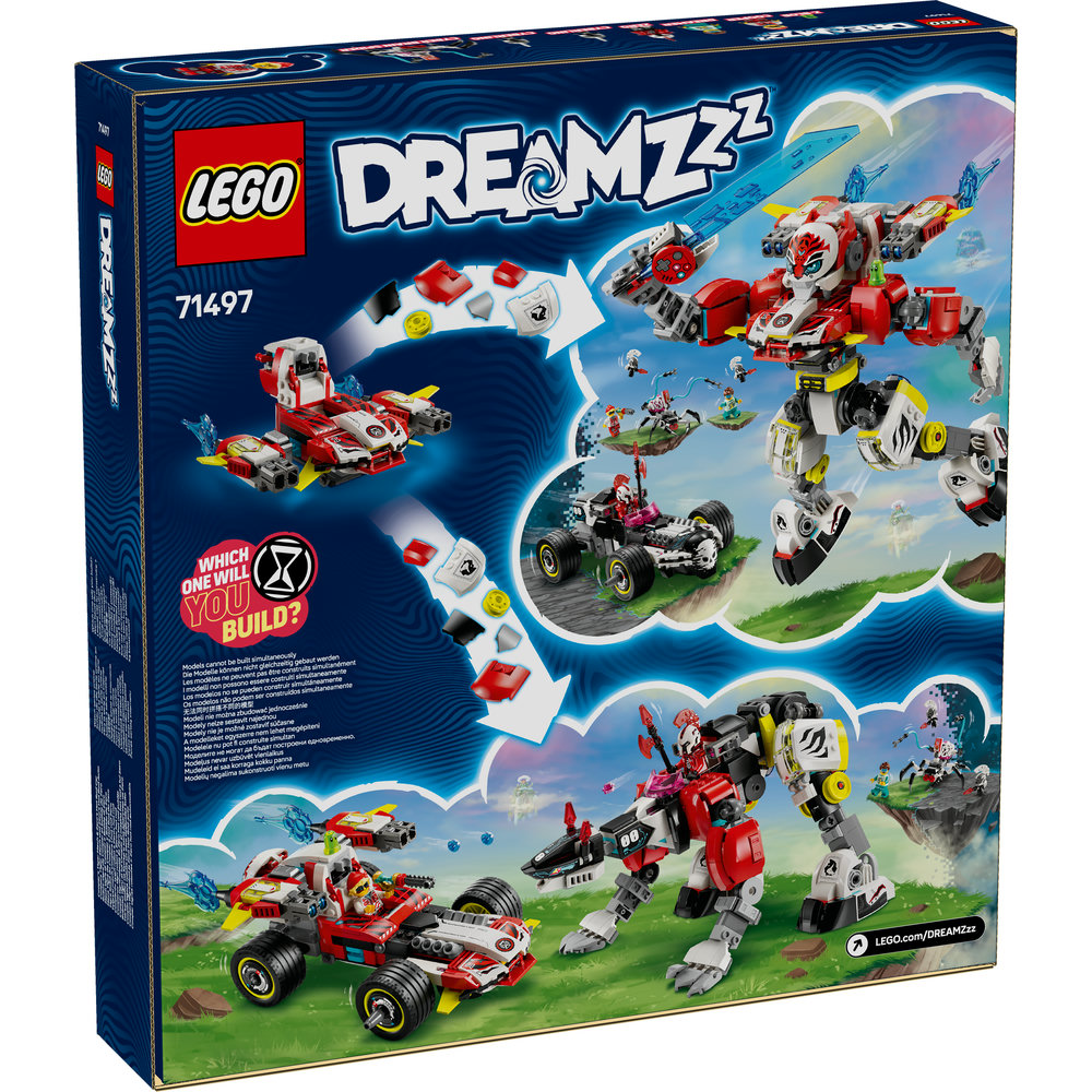 LEGO DREAMZzz Cooper’s Tiger Mech & Zero’s Hot Rod Car Toy 71497 - Image 9