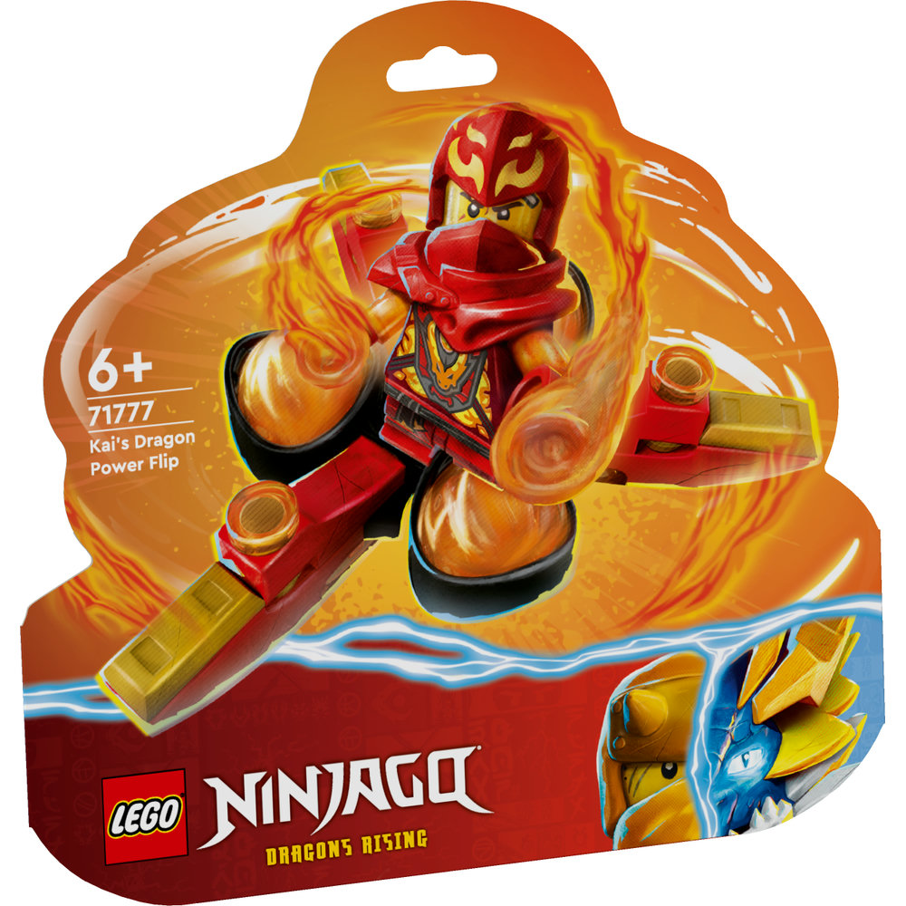 LEGO NINJAGO Kai’s Dragon Power Spinjitzu Flip 71777 Building Toy Set (72 Pieces) - Image 1