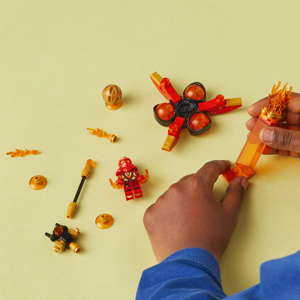 LEGO NINJAGO Kai’s Dragon Power Spinjitzu Flip 71777 Building Toy Set (72 Pieces) - Image 7