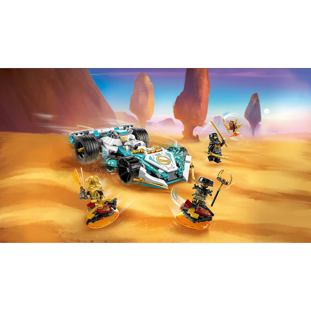 LEGO NINJAGO Zane’s Dragon Power Spinjitzu Racing Car 71791 Building Toy Set (307 Pieces) - Image 5