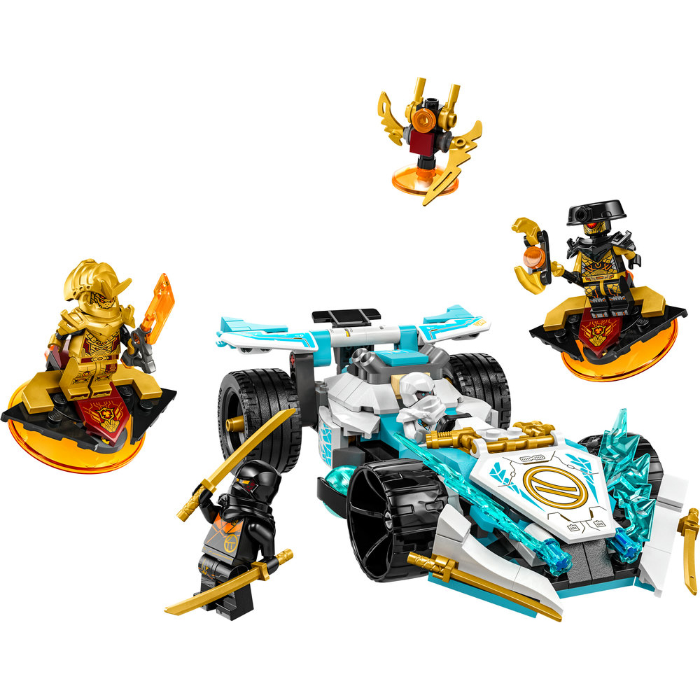 LEGO NINJAGO Zane’s Dragon Power Spinjitzu Racing Car 71791 Building Toy Set (307 Pieces) - Image 2