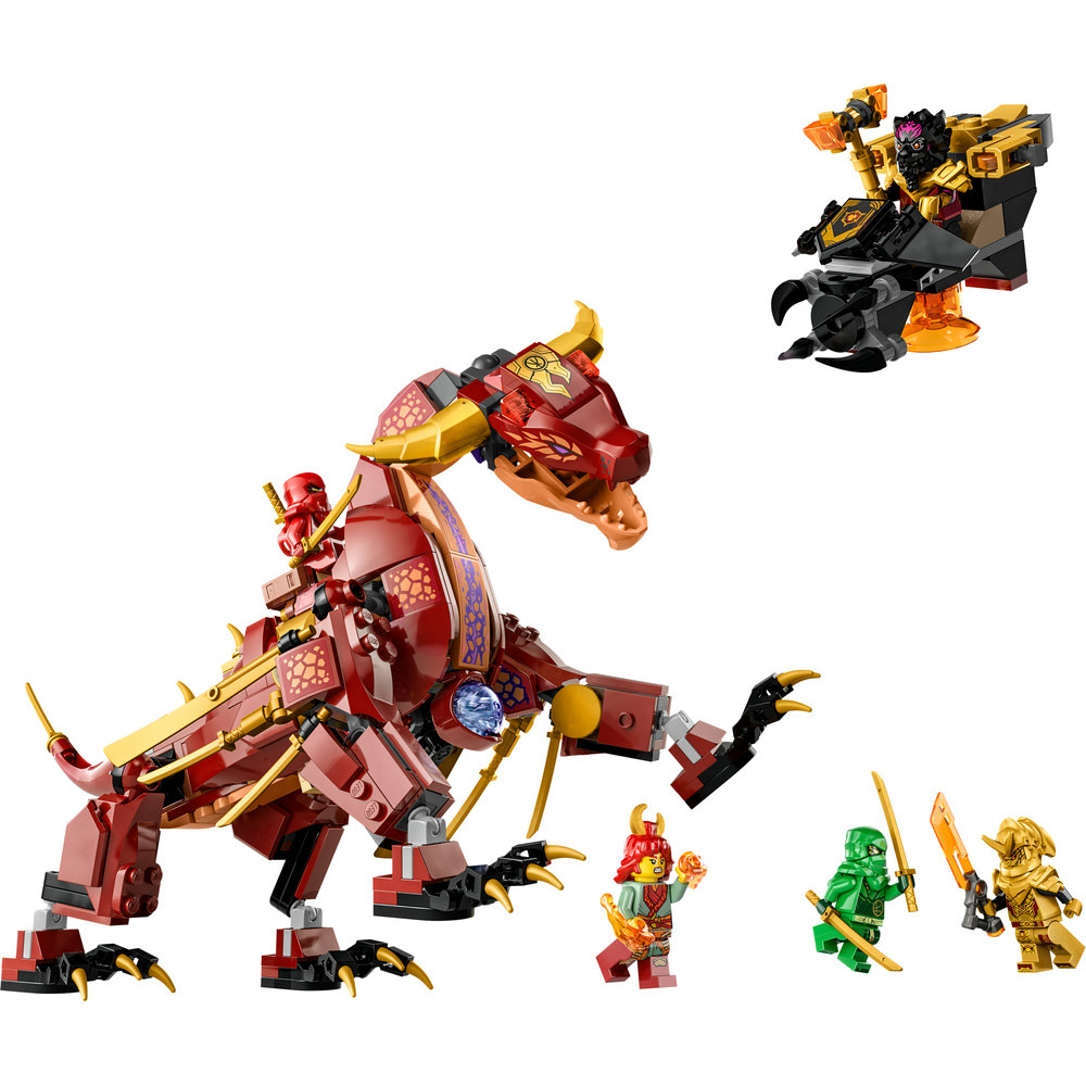 LEGO NINJAGO Heatwave Transforming Lava Dragon 71793 Building Toy Set (479 Pieces) - Image 2