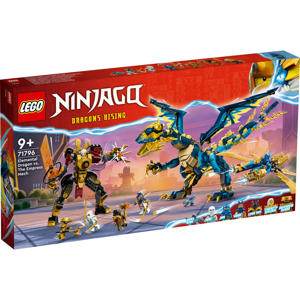LEGO NINJAGO Elemental Dragon vs. The Empress Mech 71796 Building Toy Set (1,038 Pieces) - Image 7