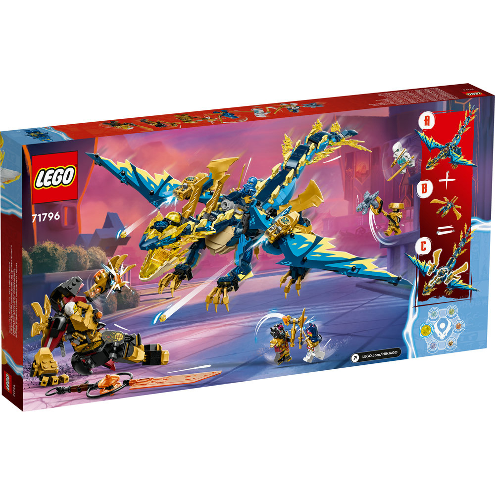 LEGO NINJAGO Elemental Dragon vs. The Empress Mech 71796 Building Toy Set (1,038 Pieces) - Image 8