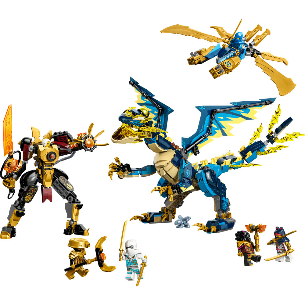 LEGO NINJAGO Elemental Dragon vs. The Empress Mech 71796 Building Toy Set (1,038 Pieces) - Image 2