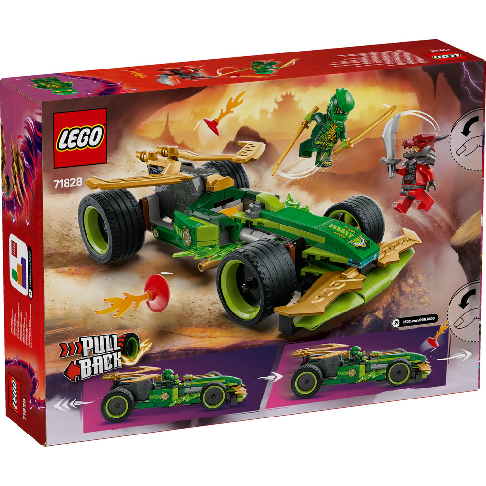 LEGO NINJAGO Lloyd’s Pull-Back Race Car Pretend Play Toy Set 71828 - Image 9