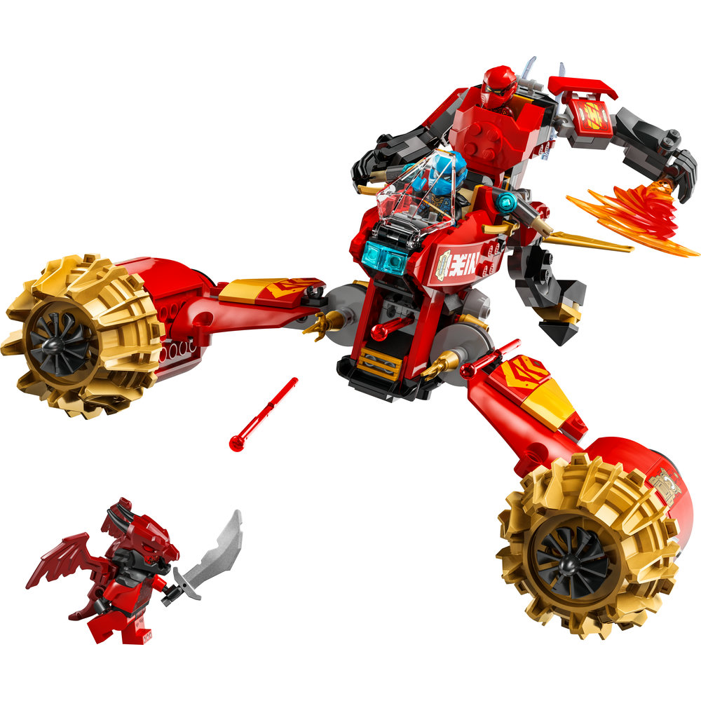 LEGO NINJAGO Kai’s Mech Storm Rider Combo Ninja Toy 71830 - Image 2