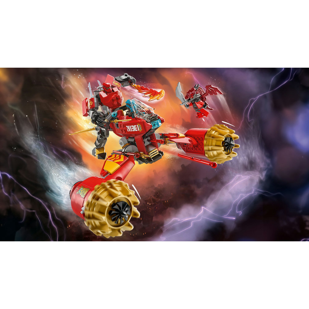 LEGO NINJAGO Kai’s Mech Storm Rider Combo Ninja Toy 71830 - Image 3