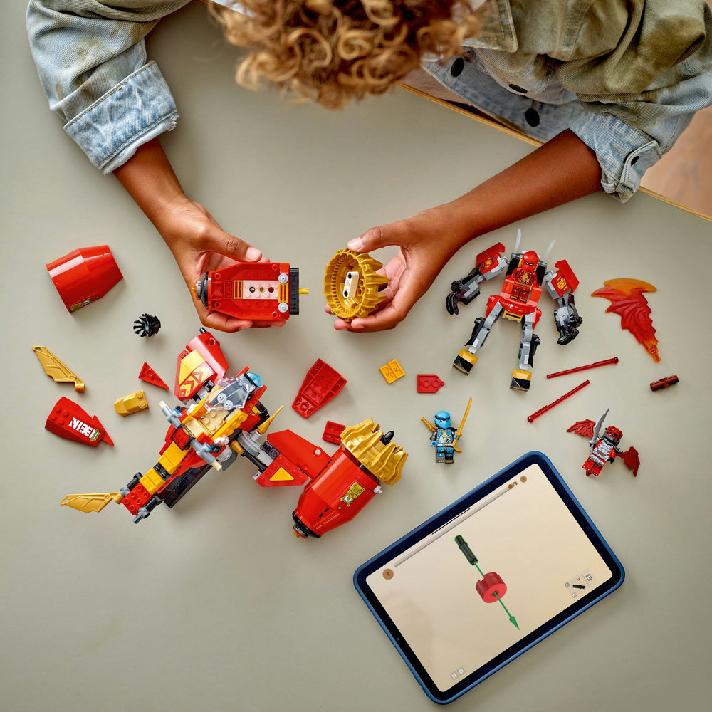 LEGO NINJAGO Kai’s Mech Storm Rider Combo Ninja Toy 71830 - Image 7