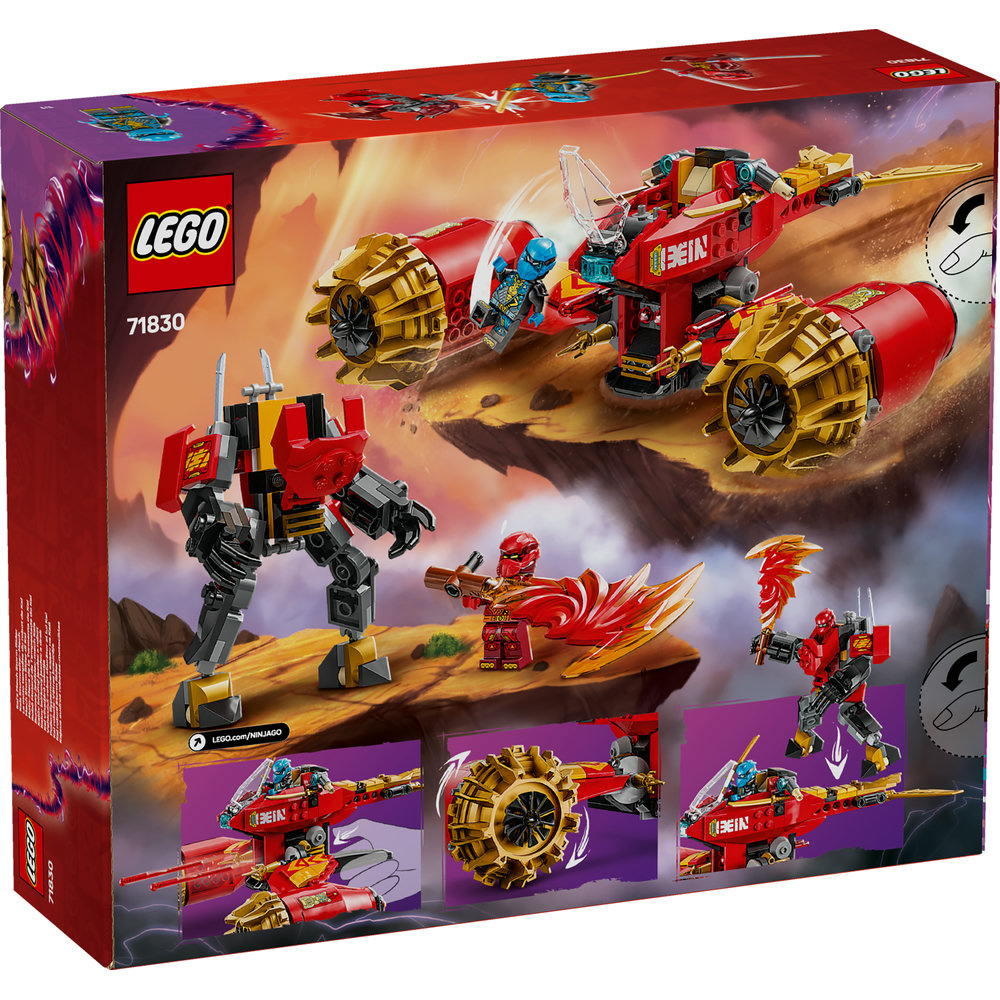 LEGO NINJAGO Kai’s Mech Storm Rider Combo Ninja Toy 71830 - Image 9