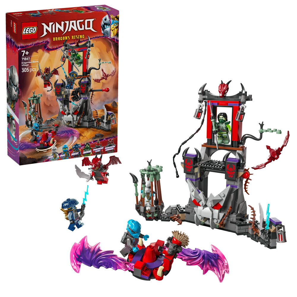 LEGO NINJAGO Dragonian Storm Village Battle Arena Toy Playset 71841 - Image 1