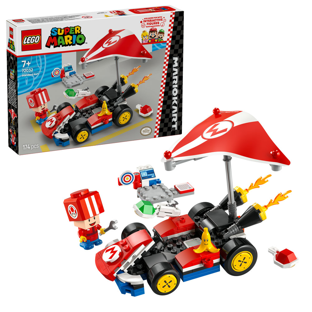 LEGO Super Mario: Mario Kart – Standard Kart, Car Toy Playset 72032 - Image 1